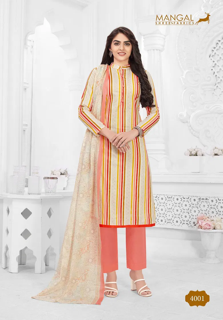 Mangal Shree Pashmina 4 Cotton Printed Casual Daily Wear Dress Material Collection